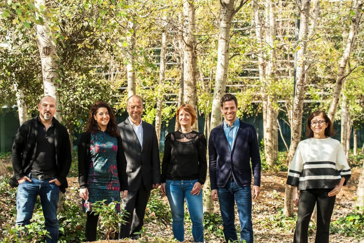 GA Barcelona Team among trees in Can Framis garden